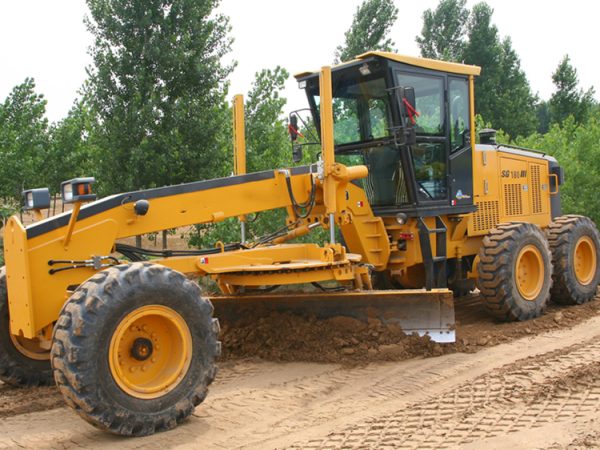 140hp Road Motor Grader SG14-B5 with A/C cabin front blade rear ripper in stock - Image 3