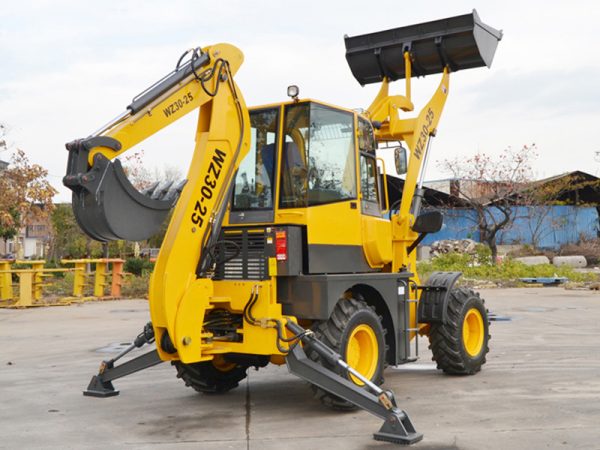 Free Shipping China Factory EPA Engine Wheel Loader Mini Backhoe Excavator Loader 4X4 Backhoe Loader for Sale - Image 6