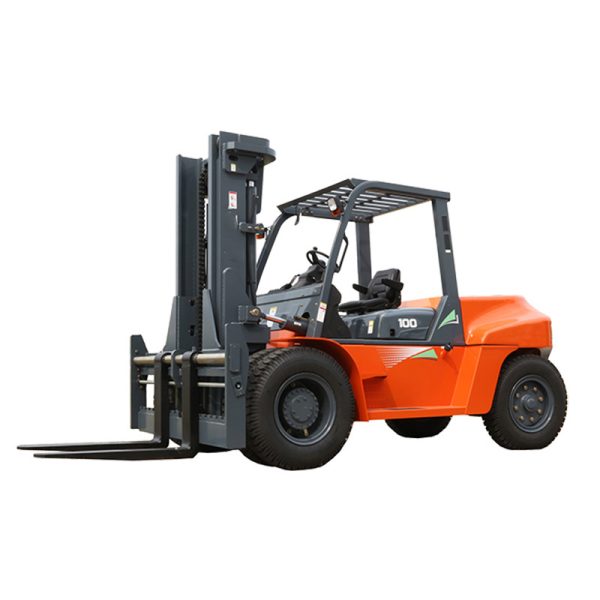 HELI 10 ton heavy duty forklifts CPCD100 forklift reach with flexible fork arm in Mexico