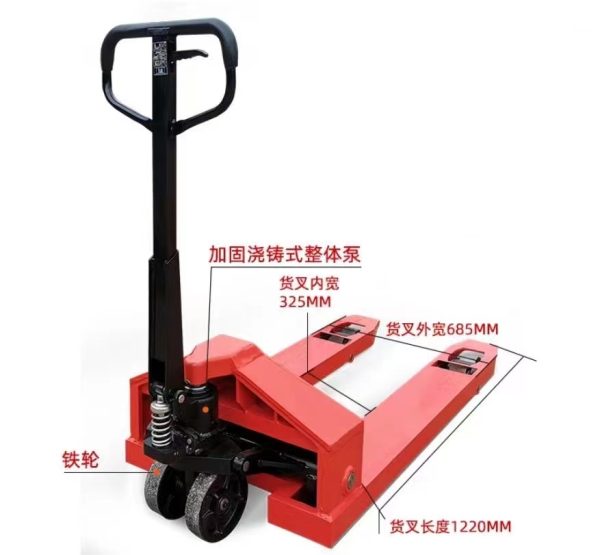 High Quality Nylon Wheel 2t 3t Hand Pallet Truck - Image 6