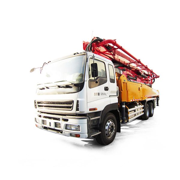 Hot Sale HB43V 43m Hydraulic Self-loading Concrete Mixer asphalt mixing plant 3axle