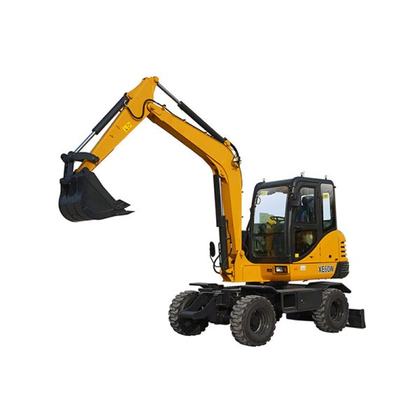 On Sale XE75WG 7 Ton Wheel Excavator with Breaker Line and Full Accessory Package