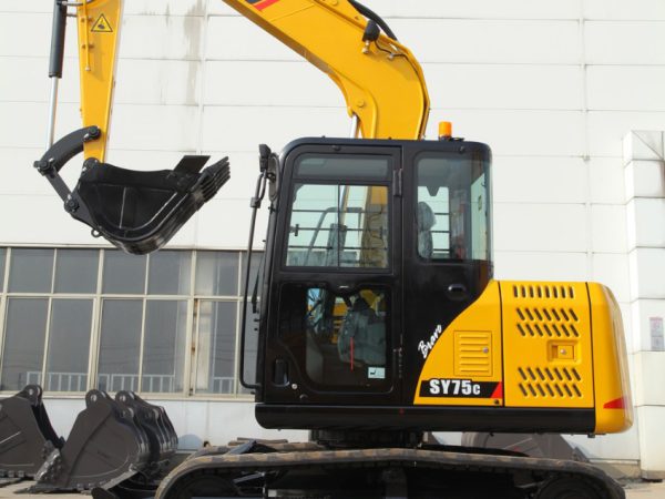 Small Digger 6 Ton SY60C Compact Crawler Excavator Machine Micro Excavator - Image 3